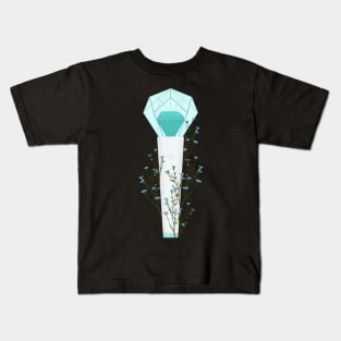 SHineee Floral Lightstick kpop Kids T-Shirt